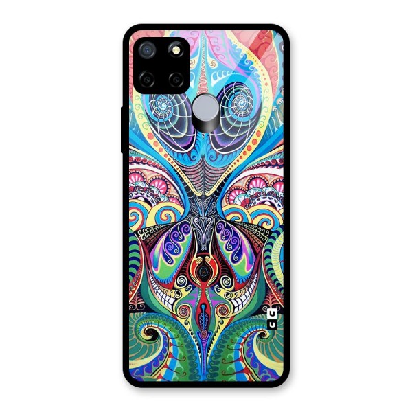 Alien Psychedelic Art Glass Back Case for Realme C12