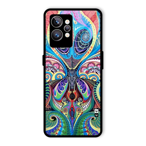 Alien Psychedelic Art Glass Back Case for Realme GT2 Pro