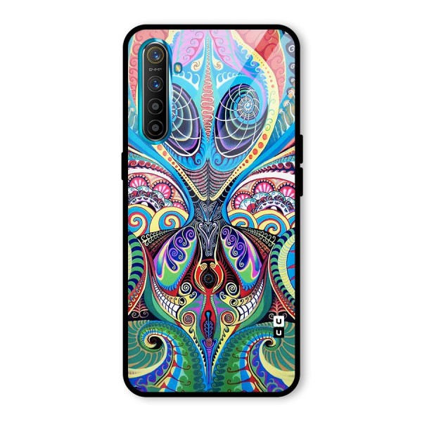 Alien Psychedelic Art Glass Back Case for Realme XT