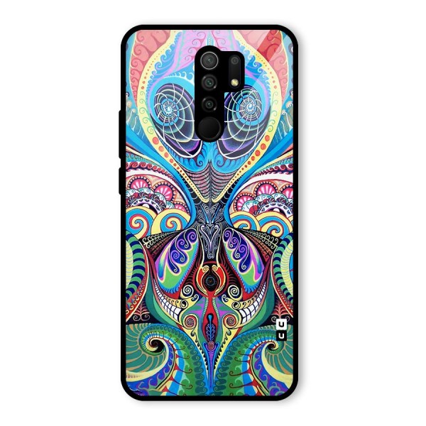 Alien Psychedelic Art Glass Back Case for Redmi 9 Prime