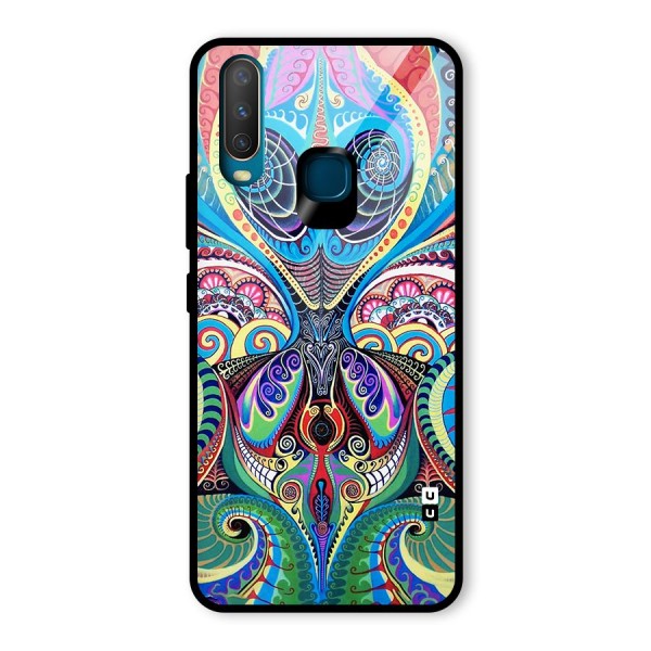 Alien Psychedelic Art Glass Back Case for Vivo Y15