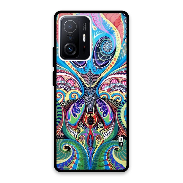 Alien Psychedelic Art Glass Back Case for Xiaomi 11T Pro