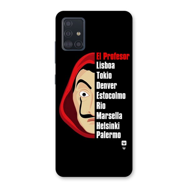 All Members Money Heist Back Case for Galaxy A51