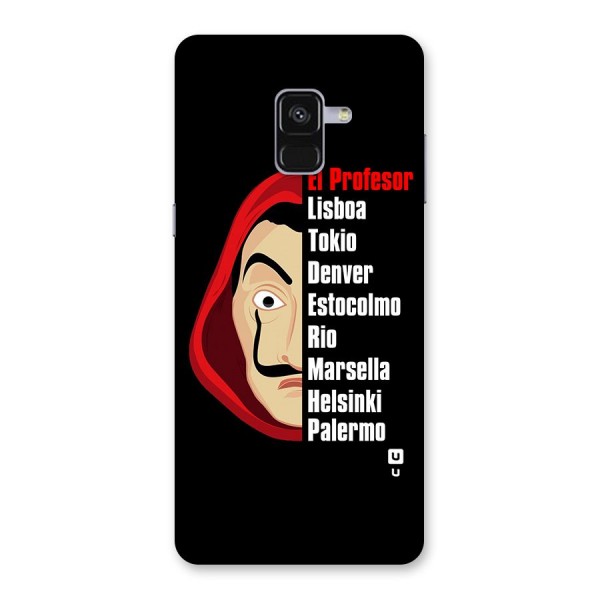 All Members Money Heist Back Case for Galaxy A8 Plus