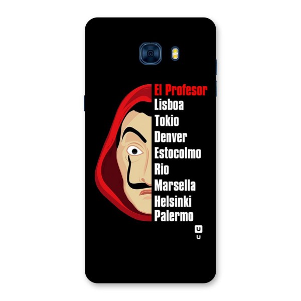 All Members Money Heist Back Case for Galaxy C7 Pro