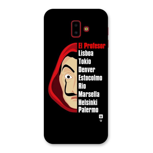 All Members Money Heist Back Case for Galaxy J6 Plus