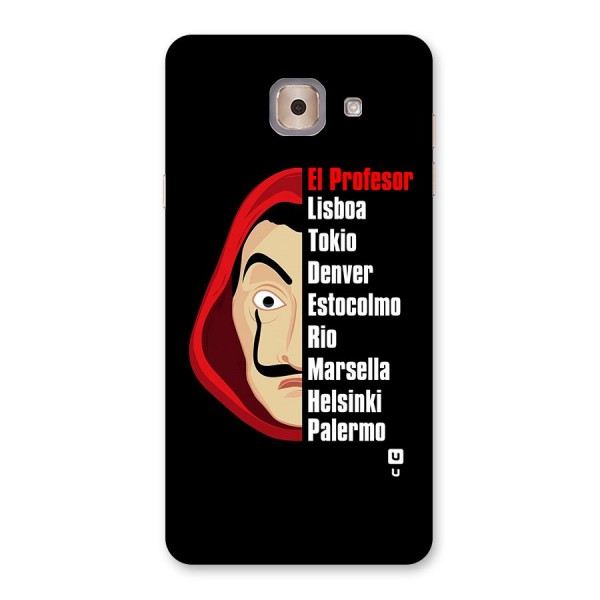 All Members Money Heist Back Case for Galaxy J7 Max