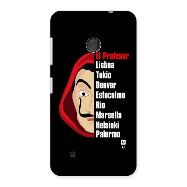 All Members Money Heist Back Case for Lumia 530