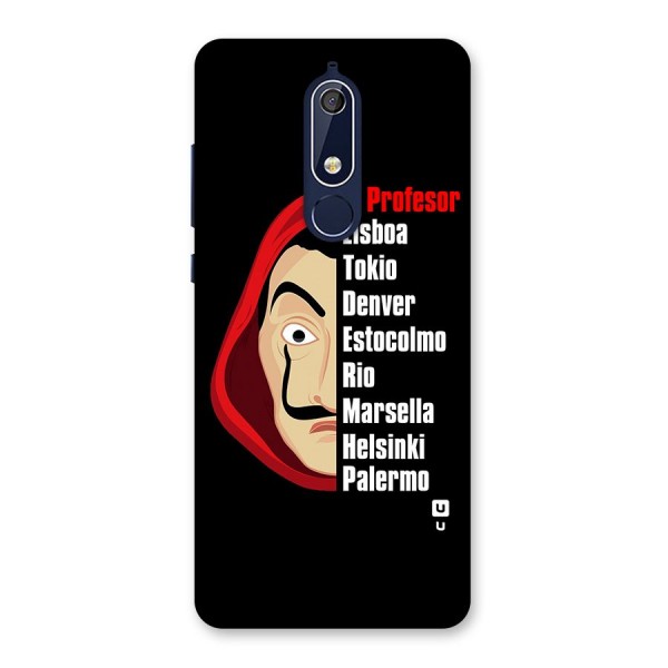 All Members Money Heist Back Case for Nokia 5.1