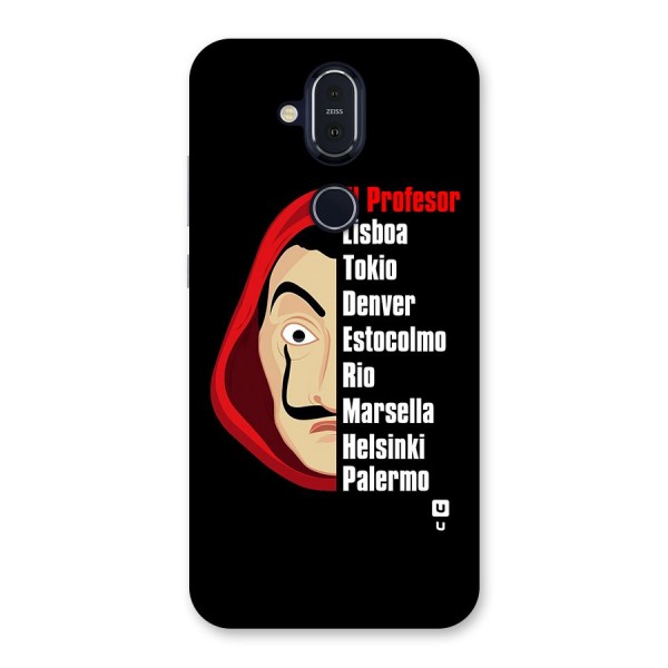 All Members Money Heist Back Case for Nokia 8.1