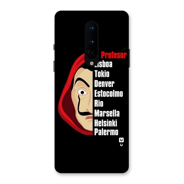 All Members Money Heist Back Case for OnePlus 8