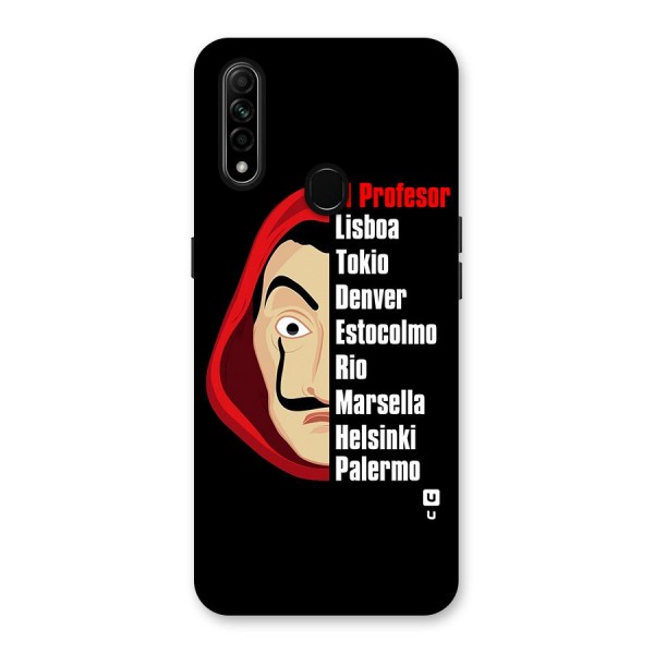 All Members Money Heist Back Case for Oppo A31