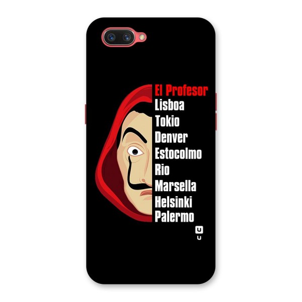 All Members Money Heist Back Case for Oppo A3s