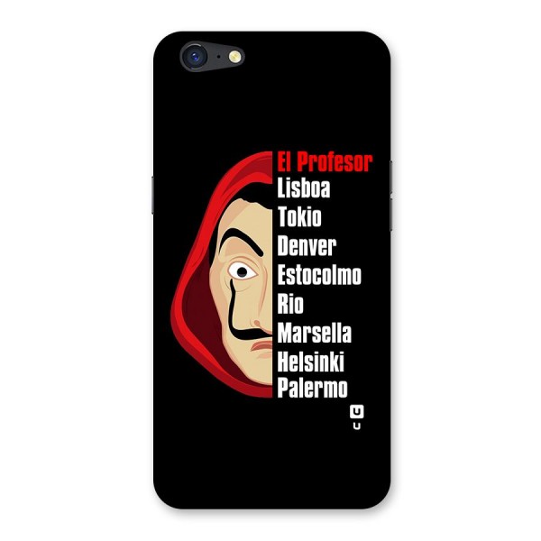 All Members Money Heist Back Case for Oppo A71