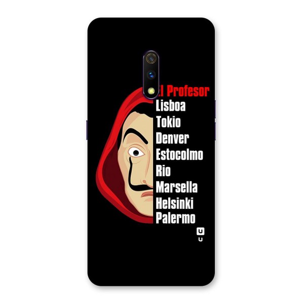 All Members Money Heist Back Case for Realme X