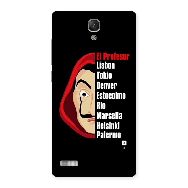 All Members Money Heist Back Case for Redmi Note