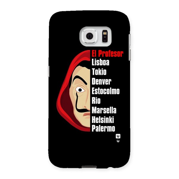 All Members Money Heist Back Case for Samsung Galaxy S6