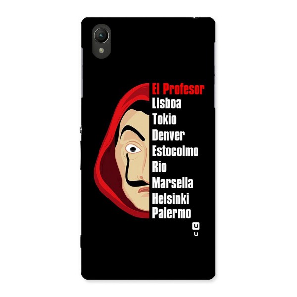 All Members Money Heist Back Case for Sony Xperia Z1