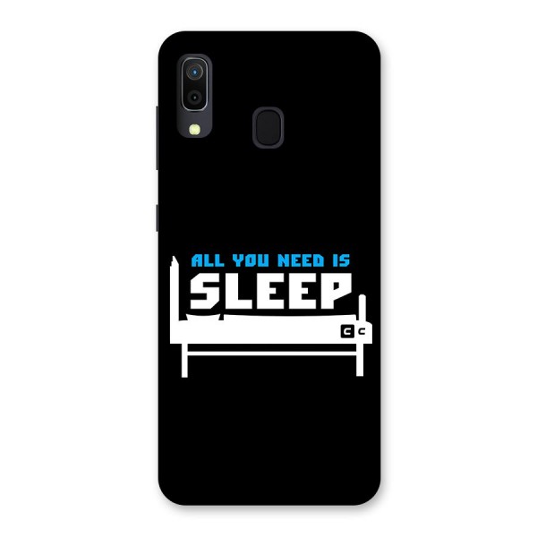 All You Need Sleep Back Case for Galaxy A20