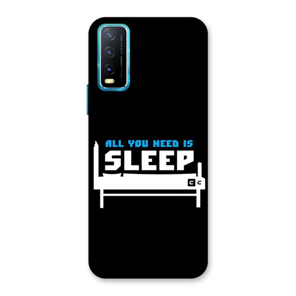 All You Need Sleep Back Case for Vivo Y12s