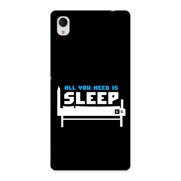 All You Need Sleep Back Case for Xperia M4