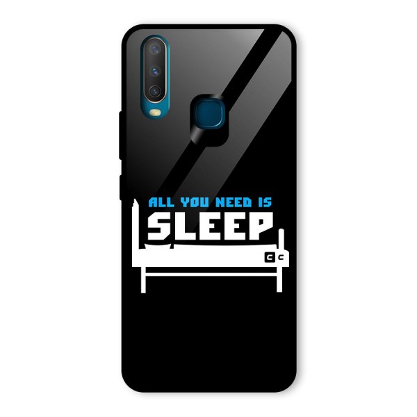 All You Need Sleep Glass Back Case for Vivo Y15