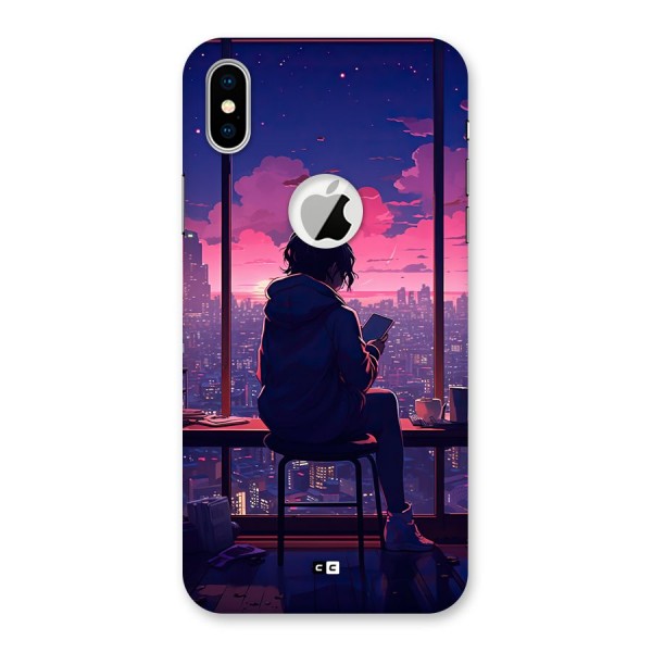 Alone Anime Back Case for iPhone XS Logo Cut