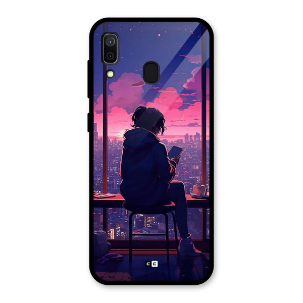 Alone Anime Glass Back Case for Galaxy A30