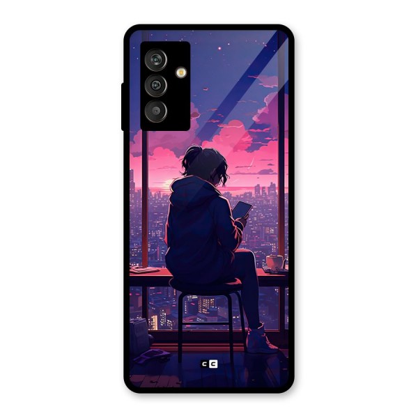 Alone Anime Glass Back Case for Galaxy M13