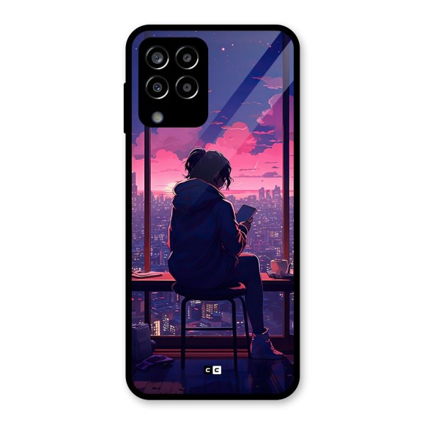 Alone Anime Glass Back Case for Galaxy M33