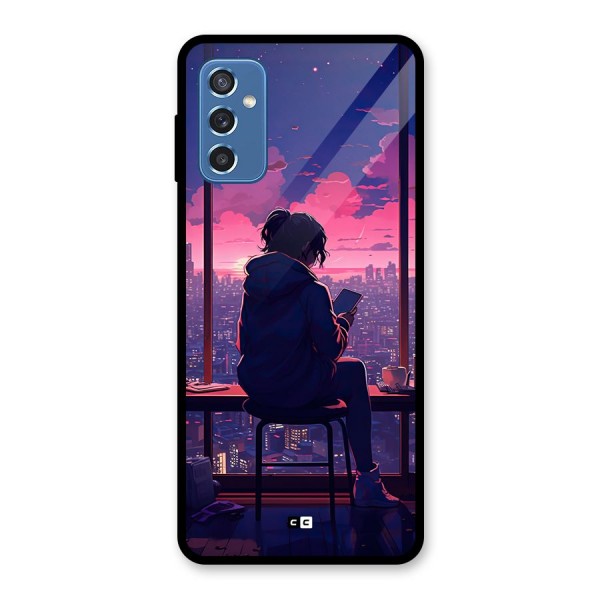 Alone Anime Glass Back Case for Galaxy M52 5G