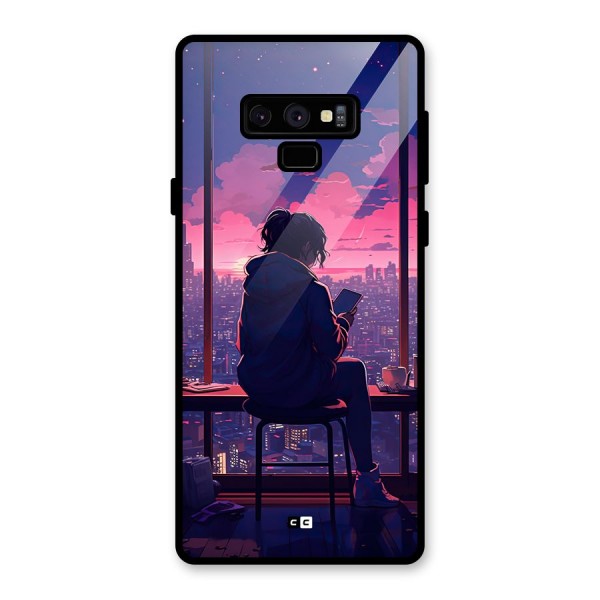 Alone Anime Glass Back Case for Galaxy Note 9