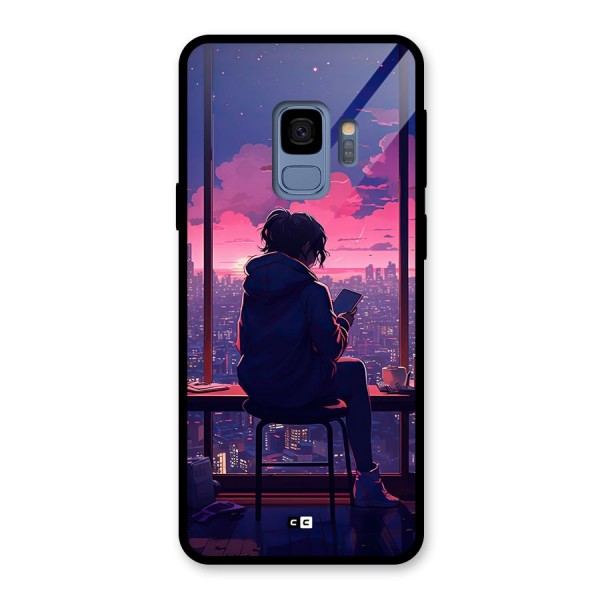 Alone Anime Glass Back Case for Galaxy S9