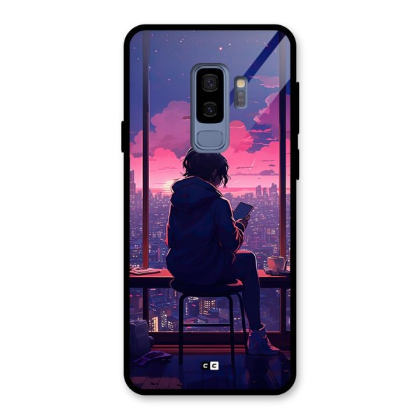 Alone Anime Glass Back Case for Galaxy S9 Plus