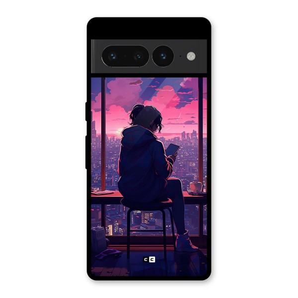 Alone Anime Glass Back Case for Google Pixel 7 Pro