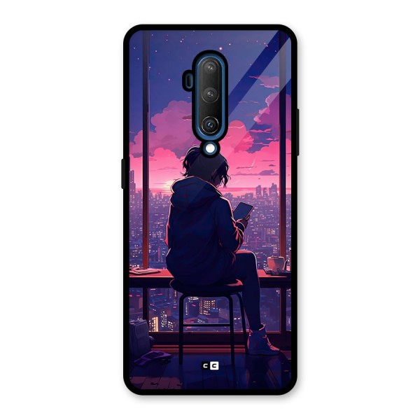 Alone Anime Glass Back Case for OnePlus 7T Pro