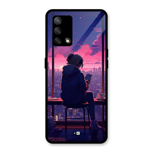 Alone Anime Glass Back Case for Oppo F19