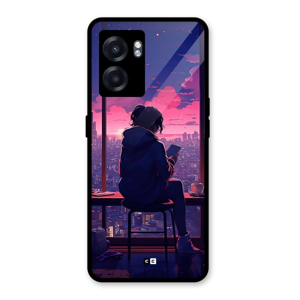 Alone Anime Glass Back Case for Oppo K10 (5G)