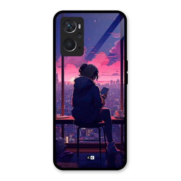 Alone Anime Glass Back Case for Oppo K10 4G