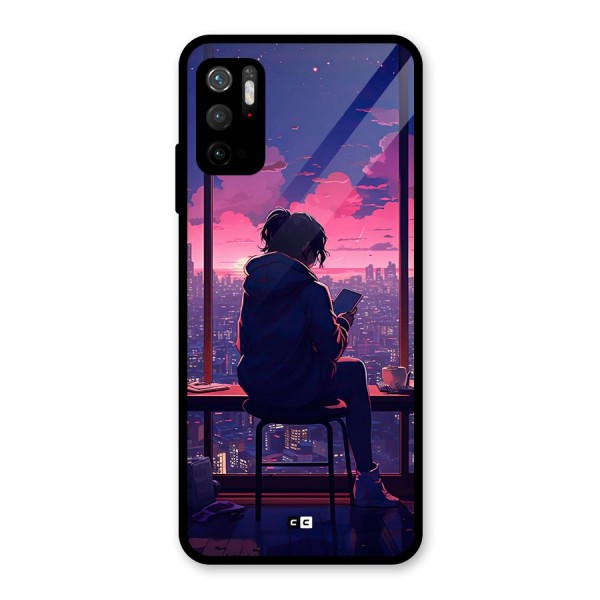 Alone Anime Glass Back Case for Poco M3 Pro 5G