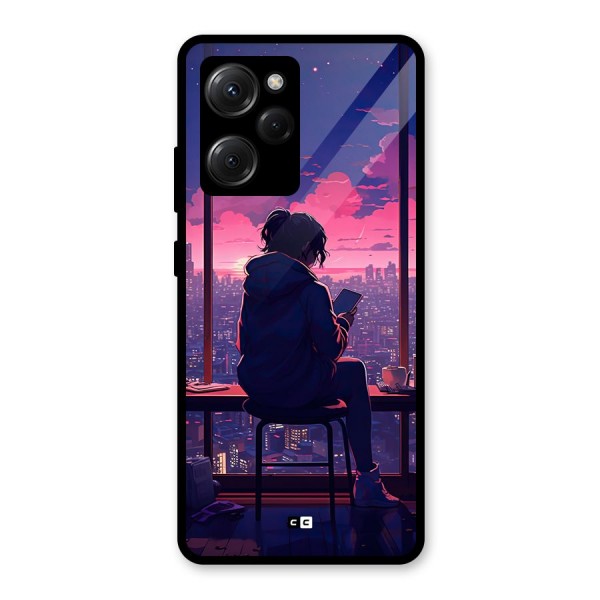 Alone Anime Glass Back Case for Poco X5 Pro