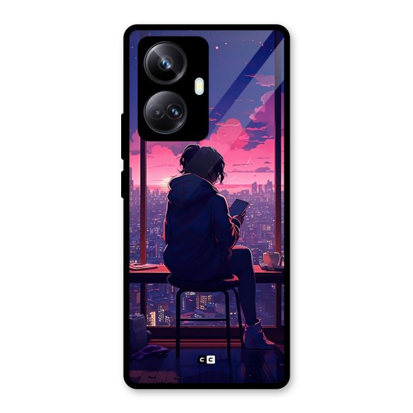 Alone Anime Glass Back Case for Realme 10 Pro Plus