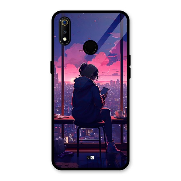 Alone Anime Glass Back Case for Realme 3