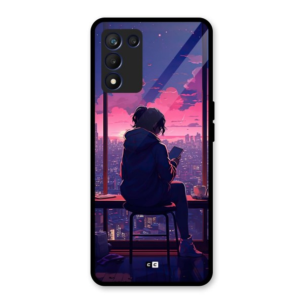 Alone Anime Glass Back Case for Realme 9 5G Speed