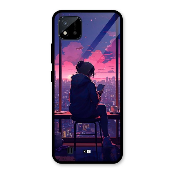 Alone Anime Glass Back Case for Realme C11 2021