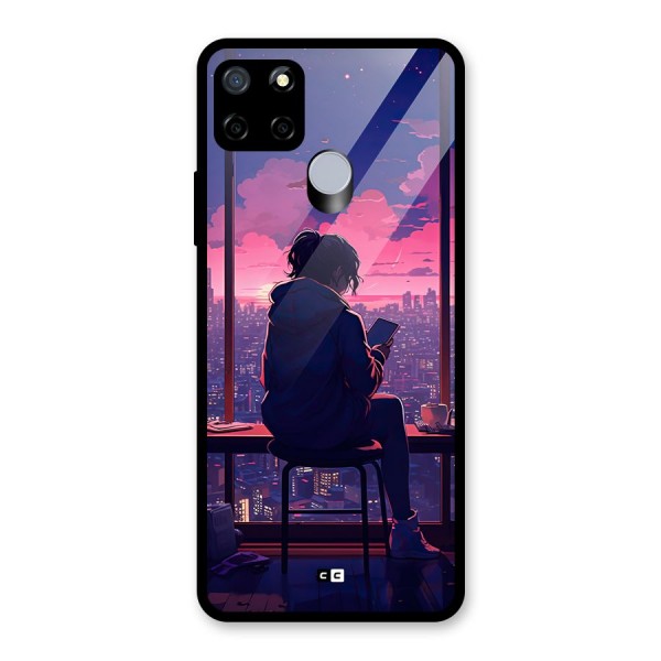 Alone Anime Glass Back Case for Realme C15