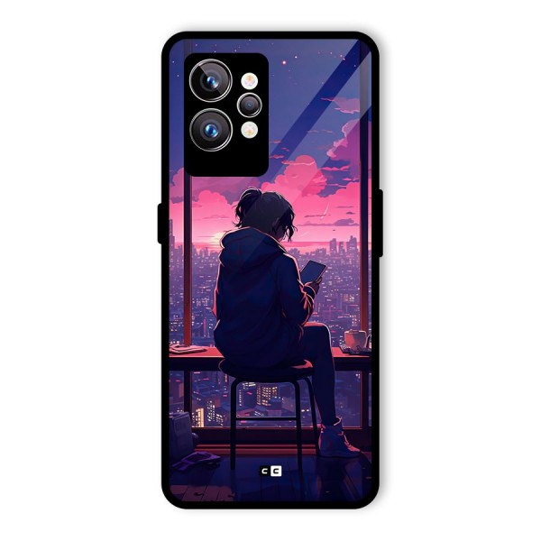 Alone Anime Glass Back Case for Realme GT2 Pro