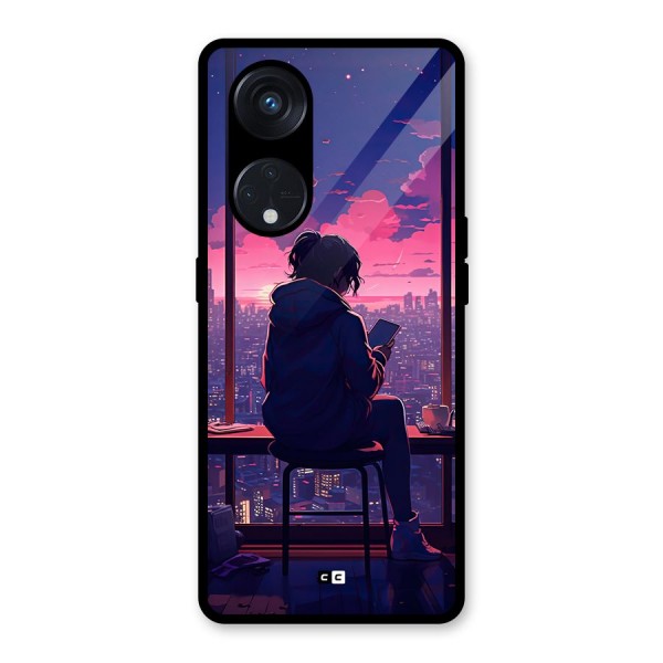 Alone Anime Glass Back Case for Reno8 T 5G