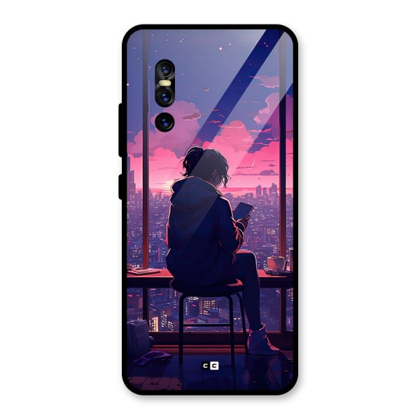 Alone Anime Glass Back Case for Vivo V15 Pro