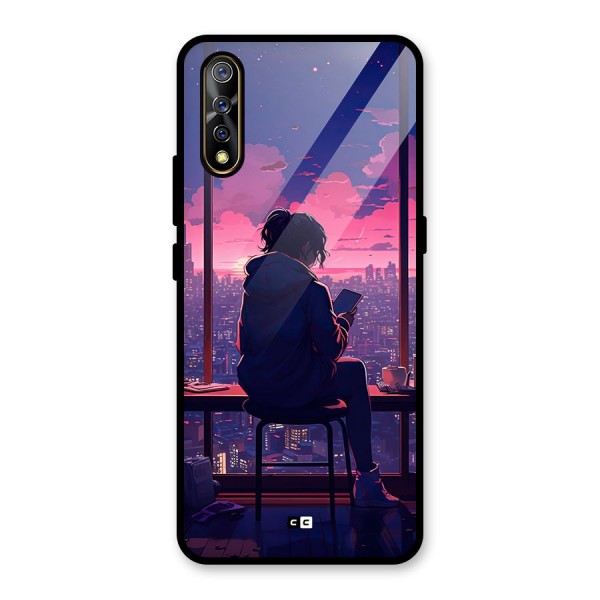 Alone Anime Glass Back Case for Vivo Z1x